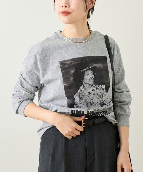 JOURNAL STANDARD SELECT（ジャーナルスタンダードセレクト）の「【BLUESCENTRIC】LONG SLEEVE T JIMI HENDRIX：カットソー（Tシャツ/カットソー・レディース・ライトグレー・MEDIUM）」の7枚目の写真