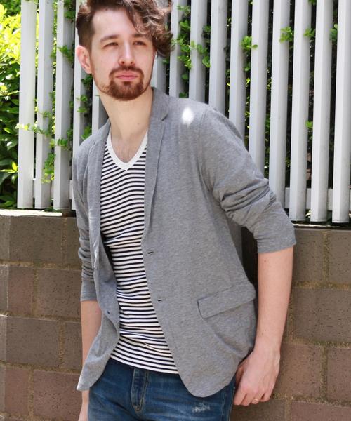 BEAUTY&YOUTH UNITED ARROWS(ビューティーアンドユースユナイテッドアローズ)の「BY 80/2 ハイゲージ TEEジャケット◆(テーラードジャケット・メンズ・ライトグレー/グレー/ネイビー・SMALL/MEDIUM/LARGE/X-LARGE)」の8枚目の写真