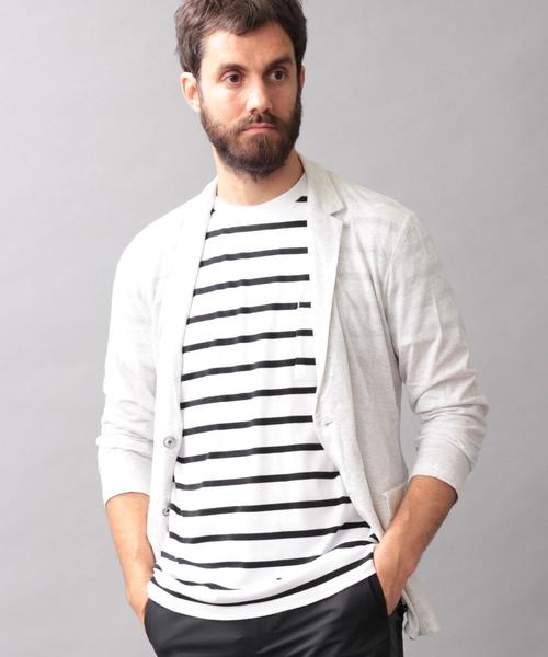 BEAUTY&YOUTH UNITED ARROWS(ビューティーアンドユースユナイテッドアローズ)の「BY 80/2 ハイゲージ TEEジャケット◆(テーラードジャケット・メンズ・ライトグレー/グレー/ネイビー・SMALL/MEDIUM/LARGE/X-LARGE)」の6枚目の写真