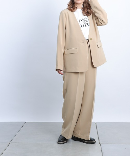 COLONY 2139（コロニートゥーワンスリーナイン）の「ストレッチイージーワイドパンツ（その他パンツ・レディース・ブラック/ベージュ/ホワイト系その他・MEDIUM/LARGE/SMALL）」の12枚目の写真