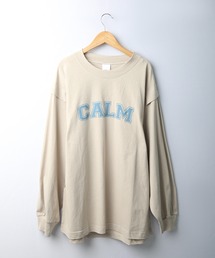 spiritoso ロゴプリントタックロンT 長袖