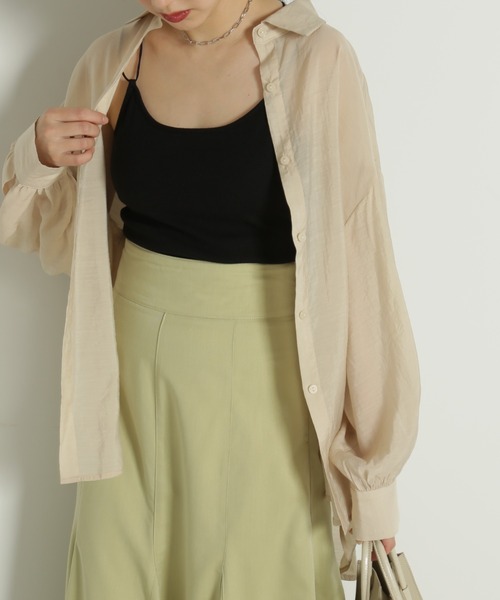 FREE'S MART（フリーズマート）の「◆シアールーズシャツ（シャツ/ブラウス・レディース・ブルー/ベージュ/ホワイト/ピンク・SMALL/MEDIUM）」の11枚目の写真