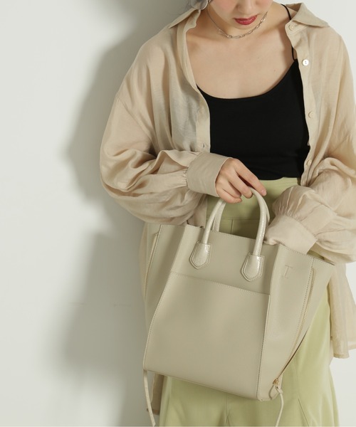 FREE'S MART（フリーズマート）の「◆シアールーズシャツ（シャツ/ブラウス・レディース・ブルー/ベージュ/ホワイト/ピンク・SMALL/MEDIUM）」の18枚目の写真