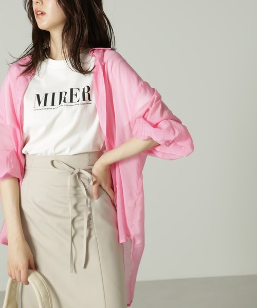 FREE'S MART（フリーズマート）の「◆シアールーズシャツ（シャツ/ブラウス・レディース・ブルー/ベージュ/ホワイト/ピンク・SMALL/MEDIUM）」の12枚目の写真