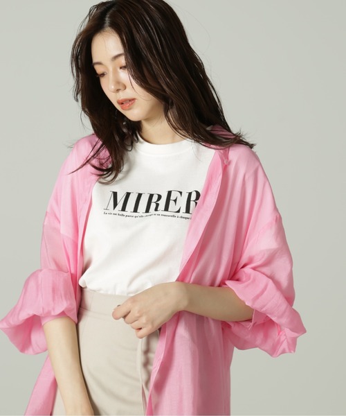 FREE'S MART（フリーズマート）の「◆シアールーズシャツ（シャツ/ブラウス・レディース・ブルー/ベージュ/ホワイト/ピンク・SMALL/MEDIUM）」の5枚目の写真