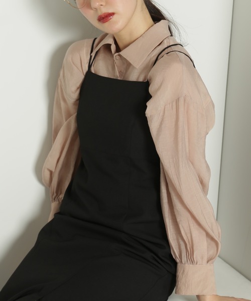 FREE'S MART（フリーズマート）の「◆シアールーズシャツ（シャツ/ブラウス・レディース・ブルー/ベージュ/ホワイト/ピンク・SMALL/MEDIUM）」の10枚目の写真