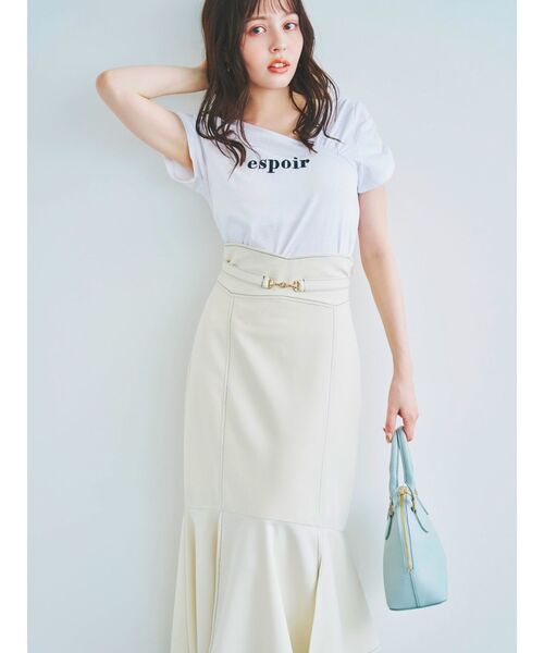 dazzlin（ダズリン）の「ダブルスリットビットスカート（スカート・レディース・アイボリー/グリーン/インディゴブルー・SMALL/MEDIUM）」の11枚目の写真