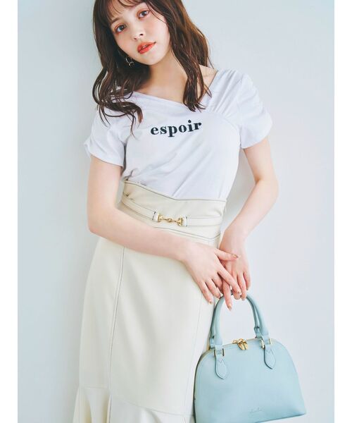 dazzlin（ダズリン）の「ダブルスリットビットスカート（スカート・レディース・アイボリー/グリーン/インディゴブルー・SMALL/MEDIUM）」の8枚目の写真