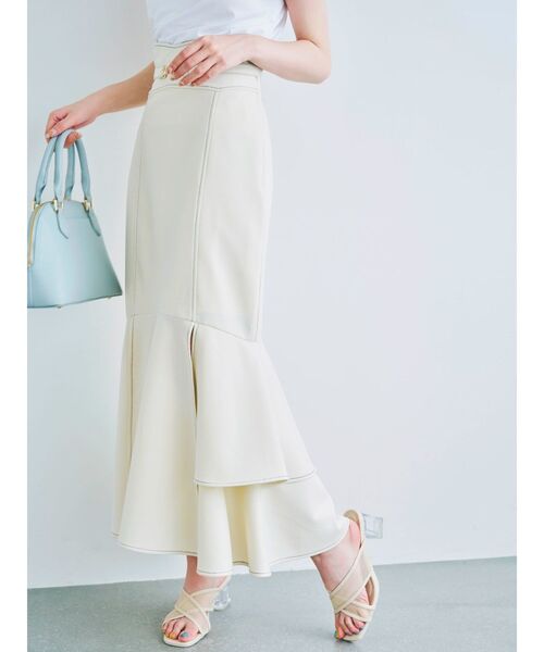 dazzlin（ダズリン）の「ダブルスリットビットスカート（スカート・レディース・アイボリー/グリーン/インディゴブルー・SMALL/MEDIUM）」の21枚目の写真