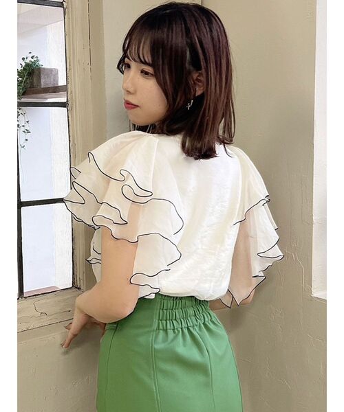 dazzlin（ダズリン）の「ダブルスリットビットスカート（スカート・レディース・アイボリー/グリーン/インディゴブルー・SMALL/MEDIUM）」の20枚目の写真