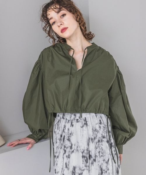 JEANASIS(ジーナシス)の「コーティングスキッパーブラウス/189176(シャツ/ブラウス・レディース・ホワイト/ブラック/カーキ・FREE)」の10枚目の写真