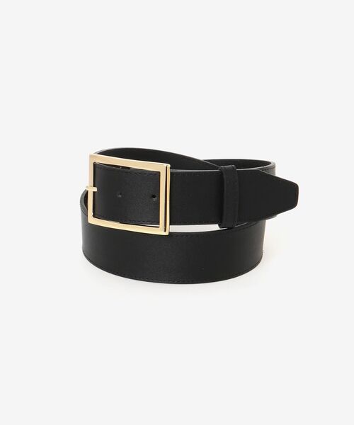 MAJESTIC LEGON（マジェスティックレゴン）の「スクエアバックルベルト（ベルト・レディース・ベージュ/アイボリー/ブラック・FREE）」の8枚目の写真