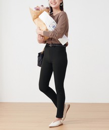 Tuche/トゥシェ ストレッチパンツ スキニースタイル レーヨン混 フルレングス丈