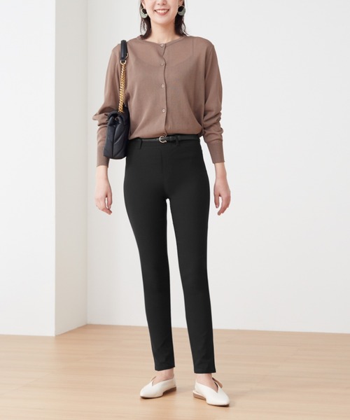 Tuche(トゥシェ)の「Tuche/トゥシェ ストレッチパンツ スキニースタイル レーヨン混 フルレングス丈(その他パンツ・レディース・ブラック/ネイビー/サンドベージュ/グレー系その他・MEDIUM/LARGE/X-LARGE)」の14枚目の写真