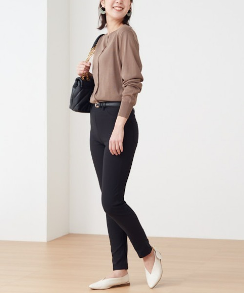 Tuche(トゥシェ)の「Tuche/トゥシェ ストレッチパンツ スキニースタイル レーヨン混 フルレングス丈(その他パンツ・レディース・ブラック/ネイビー/サンドベージュ/グレー系その他・MEDIUM/LARGE/X-LARGE)」の18枚目の写真