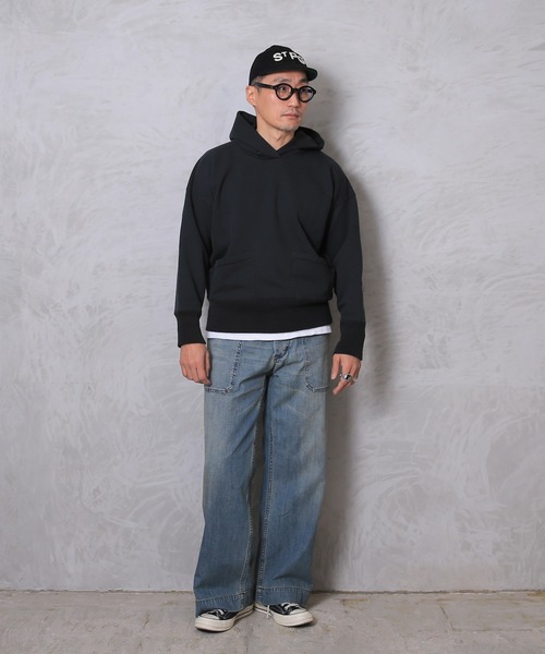 HOUSTON(ヒューストン)の「USA COTTON DENIM SAILOR PANTS(デニムパンツ・メンズ・ライトインディゴブルー/ダークインディゴブルー/インディゴブルー・M/L/XL)」の5枚目の写真
