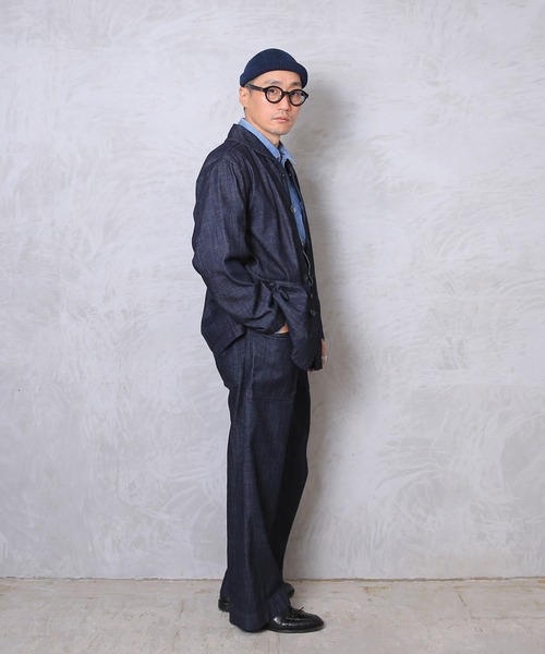 HOUSTON(ヒューストン)の「USA COTTON DENIM SAILOR PANTS(デニムパンツ・メンズ・ライトインディゴブルー/ダークインディゴブルー/インディゴブルー・M/L/XL)」の16枚目の写真