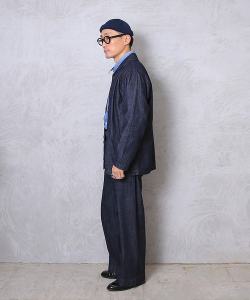 HOUSTON(ヒューストン)の「USA COTTON DENIM SAILOR PANTS(デニムパンツ・メンズ・ライトインディゴブルー/ダークインディゴブルー/インディゴブルー・M/L/XL)」の13枚目の写真