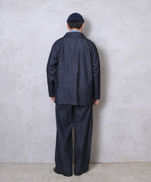 HOUSTON(ヒューストン)の「USA COTTON DENIM SAILOR PANTS(デニムパンツ・メンズ・ライトインディゴブルー/ダークインディゴブルー/インディゴブルー・M/L/XL)」の4枚目の写真
