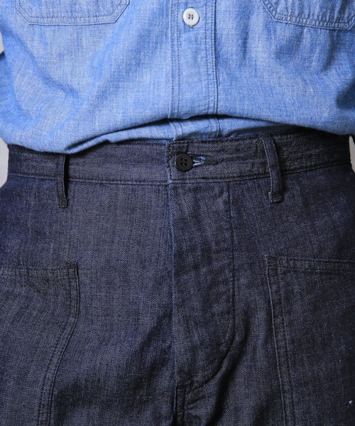 HOUSTON(ヒューストン)の「USA COTTON DENIM SAILOR PANTS(デニムパンツ・メンズ・ライトインディゴブルー/ダークインディゴブルー/インディゴブルー・M/L/XL)」の21枚目の写真