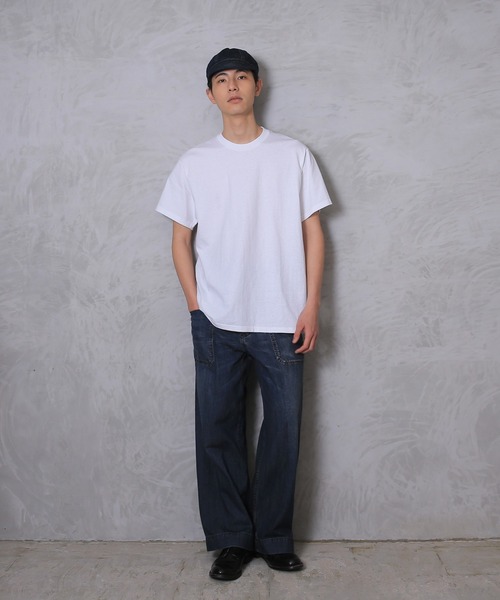 HOUSTON(ヒューストン)の「USA COTTON DENIM SAILOR PANTS(デニムパンツ・メンズ・ライトインディゴブルー/ダークインディゴブルー/インディゴブルー・M/L/XL)」の11枚目の写真