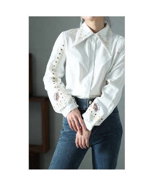 チロリアン刺繍ブラウス（シャツ/ブラウス）｜Sawa a la mode（サワ