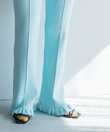 yuw | フリルリブニットパンツ　193507(その他パンツ)