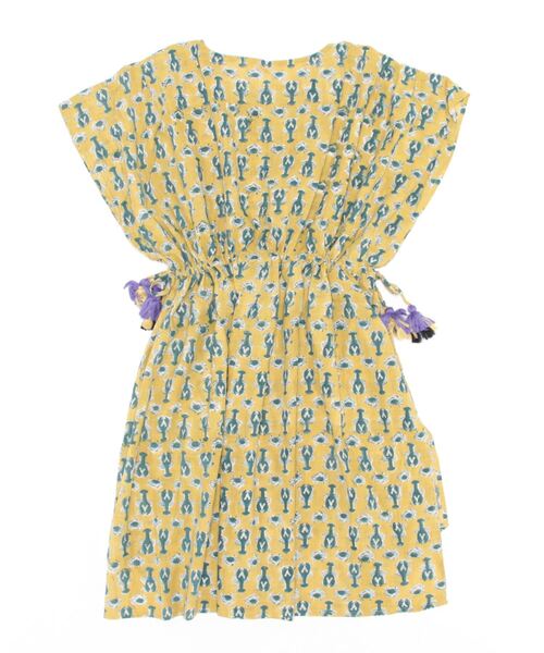 チャイハネ（チャイハネ）の「【チャイハネ】マルリントブロックプリントワンピース（ワンピース・レディース・ホワイト/イエロー/ブルー/グリーン・FREE）」の8枚目の写真