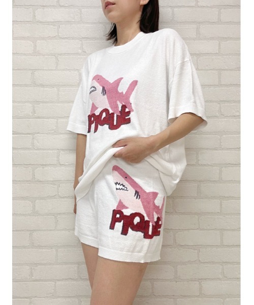ジェラートピケ 【COOL】シャークジャガードプルオーバー & ショートパンツ gelato pique(ジェラートピケ)の「【COOL】シャークジャガード