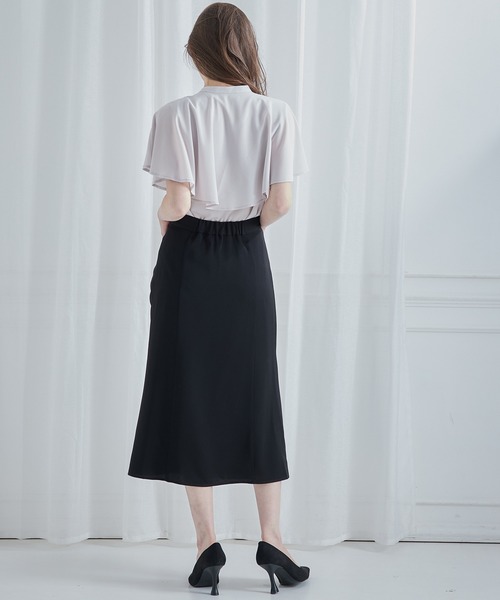 12Twelve Agenda(トゥエルブ アジェンダ)の「フロントギャザースカート(スカート・レディース・ベージュ/ブラック・M)」の18枚目の写真