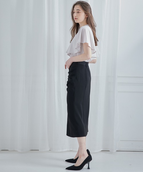 12Twelve Agenda(トゥエルブ アジェンダ)の「フロントギャザースカート(スカート・レディース・ベージュ/ブラック・M)」の17枚目の写真