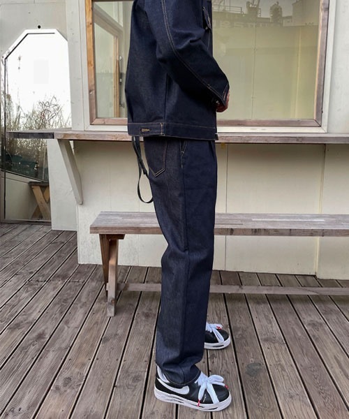セットアップ Dun Non Fade Denim Set Up (Black) セール】ASCLO Dun Non Fade Denim Set Up（セットアップ