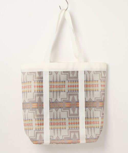 PENDLETON（ペンドルトン）の「【PENDLETON/ペルデルトン】メッシュトートL（トートバッグ・レディース・オフホワイト/ベージュ・FREE）」の6枚目の写真