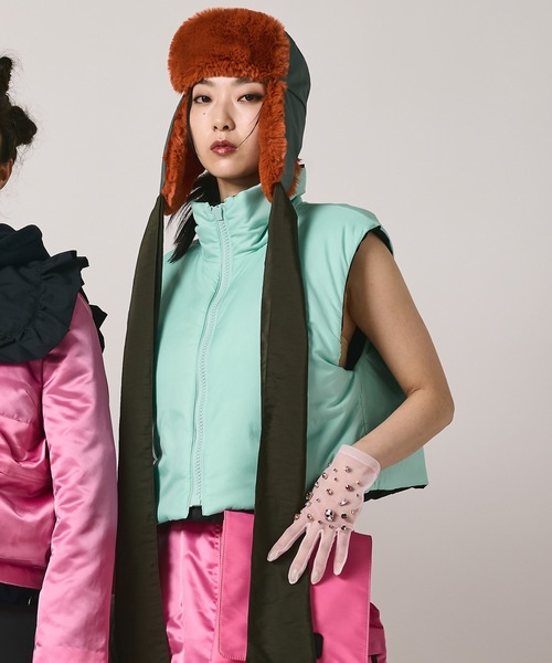 NON TOKYO(ノントーキョー)の「REVERSIBLE BATTING VEST(ダウンベスト・レディース・イエロー系/ブラック系・2/1)」の17枚目の写真