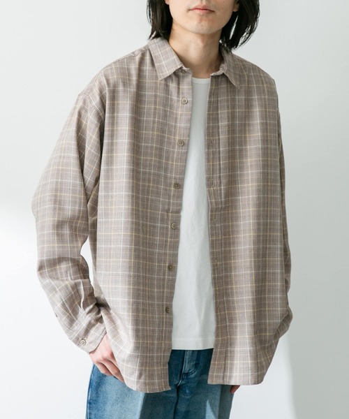 URBAN RESEARCH Sonny Label（アーバンリサーチサニーレーベル）の「TRグレンチェックシャツ（シャツ/ブラウス・メンズ・ブルー系その他/ブラウン系その他・LARGE/MEDIUM）」の18枚目の写真
