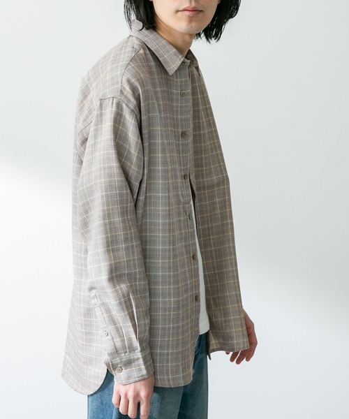 URBAN RESEARCH Sonny Label（アーバンリサーチサニーレーベル）の「TRグレンチェックシャツ（シャツ/ブラウス・メンズ・ブルー系その他/ブラウン系その他・LARGE/MEDIUM）」の19枚目の写真
