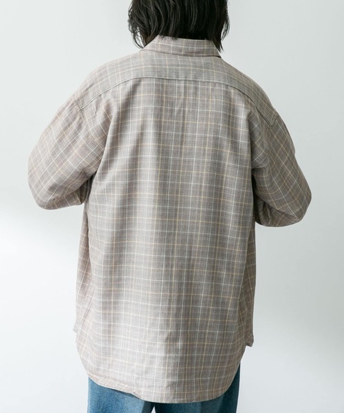URBAN RESEARCH Sonny Label（アーバンリサーチサニーレーベル）の「TRグレンチェックシャツ（シャツ/ブラウス・メンズ・ブルー系その他/ブラウン系その他・LARGE/MEDIUM）」の21枚目の写真