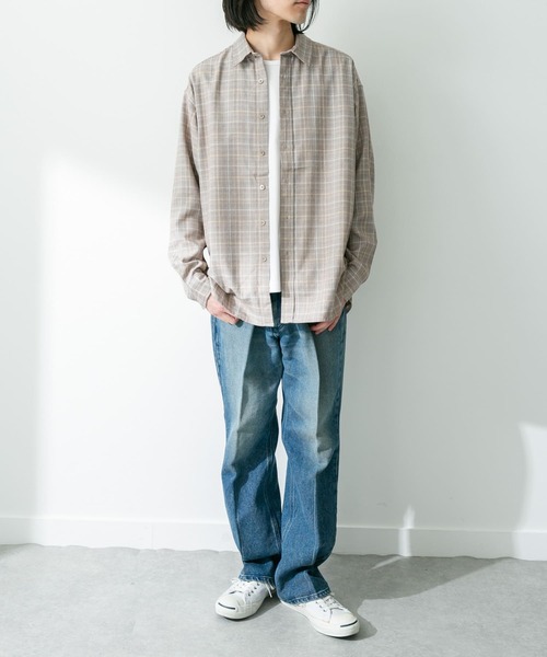URBAN RESEARCH Sonny Label（アーバンリサーチサニーレーベル）の「TRグレンチェックシャツ（シャツ/ブラウス・メンズ・ブルー系その他/ブラウン系その他・LARGE/MEDIUM）」の22枚目の写真