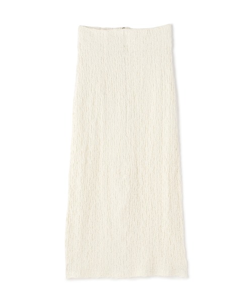 N.（N. Natural Beauty Basic）（エヌエヌナチュラルビューティーベーシック）の「◆フクレジャガードスリットロングスカート（スカート・レディース・ブラック/オフホワイト・MEDIUM）」の16枚目の写真