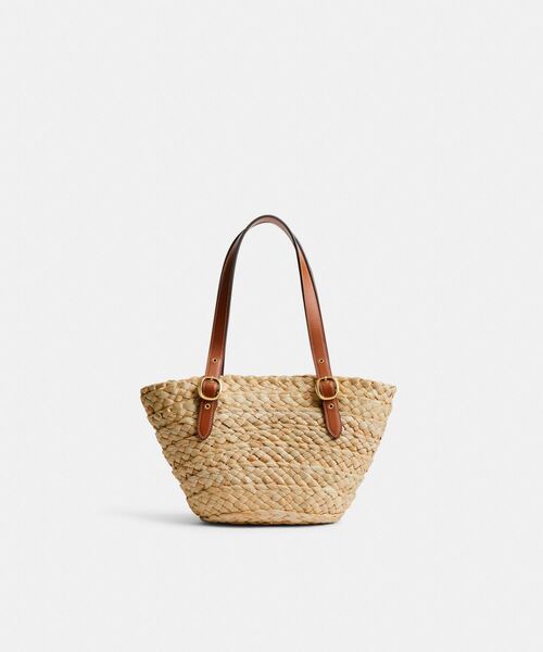 【未使用品】コーチ　ストラクチャード トート 16　ストロー　カゴ　かご COACH（コーチ）の「ストラクチャード トート 16（かごバッグ）（かご