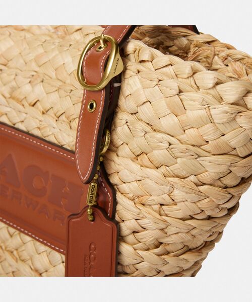 COACH（コーチ）の「ストラクチャード トート 16（かごバッグ）（かご
