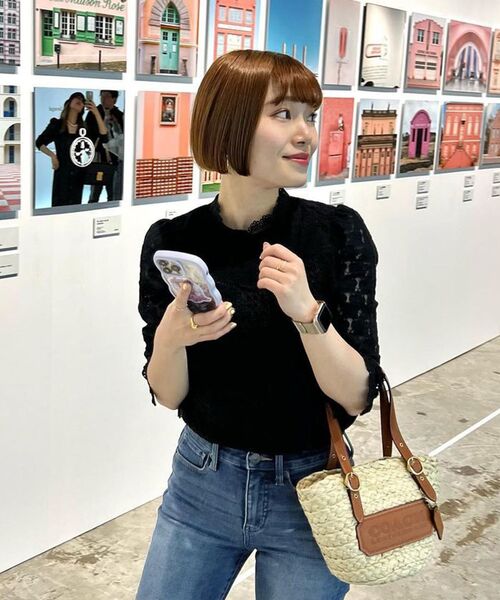 COACH（コーチ）の「ストラクチャード トート 16（かごバッグ）（かご