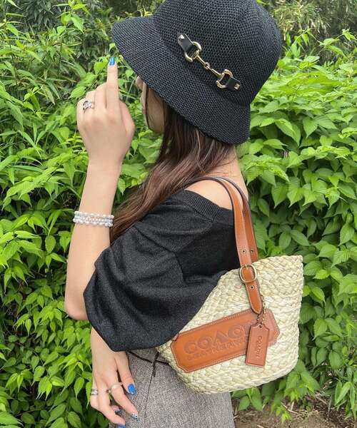 COACH（コーチ）の「ストラクチャード トート 16（かごバッグ）（かご