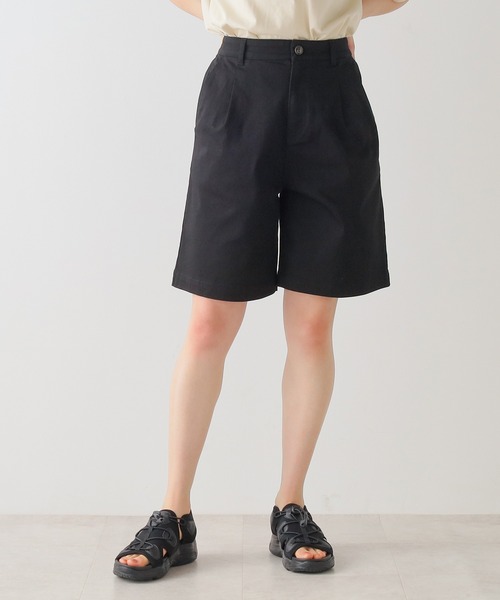 Honeys（ハニーズ）の「ハーフパンツ（その他パンツ・レディース・カーキ/アイボリー/ベージュ/ブラック・S/M/L/LL）」の9枚目の写真