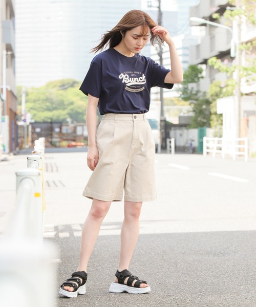 Honeys（ハニーズ）の「ハーフパンツ（その他パンツ・レディース・カーキ/アイボリー/ベージュ/ブラック・S/M/L/LL）」の13枚目の写真