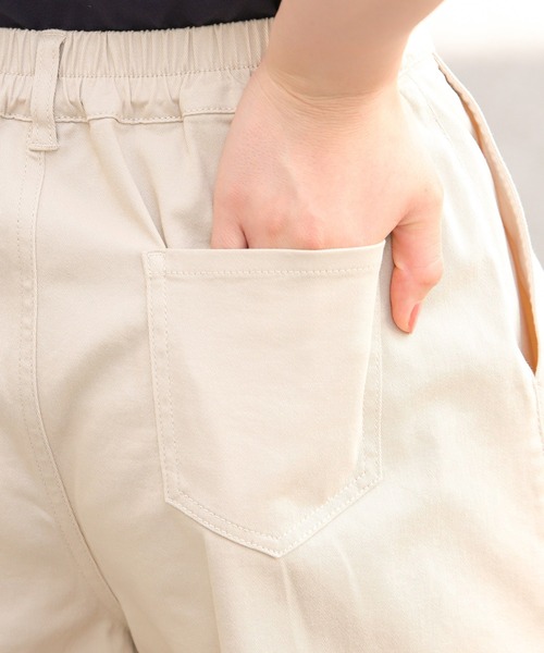 Honeys（ハニーズ）の「ハーフパンツ（その他パンツ・レディース・カーキ/アイボリー/ベージュ/ブラック・S/M/L/LL）」の21枚目の写真