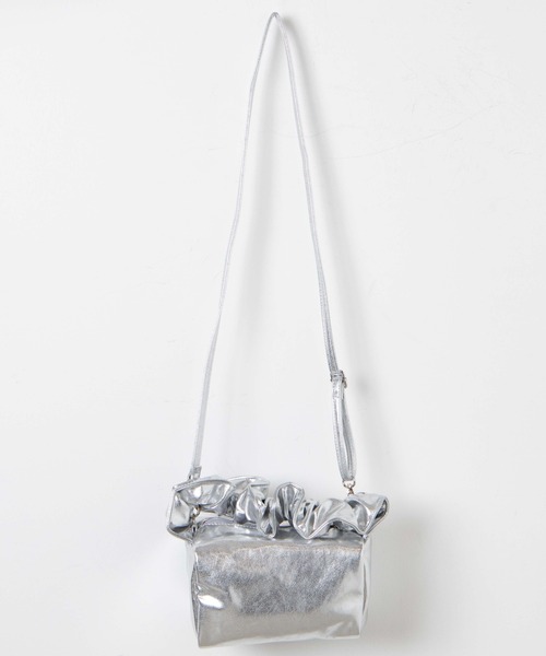 WEGO（ウィゴー）の「WEGO/【一部店限定】ハンドルフリルショルダーバッグ（ショルダーバッグ・レディース・グリーン/シルバー/ブラック・FREE）」の18枚目の写真