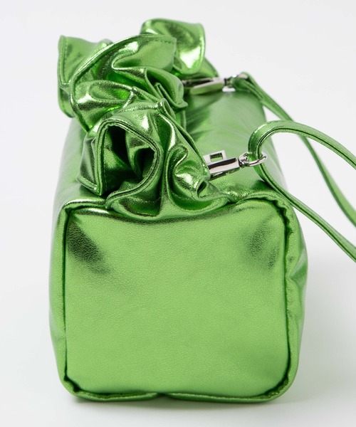WEGO（ウィゴー）の「WEGO/【一部店限定】ハンドルフリルショルダーバッグ（ショルダーバッグ・レディース・グリーン/シルバー/ブラック・FREE）」の10枚目の写真