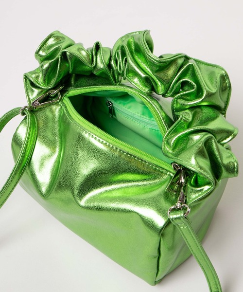 WEGO（ウィゴー）の「WEGO/【一部店限定】ハンドルフリルショルダーバッグ（ショルダーバッグ・レディース・グリーン/シルバー/ブラック・FREE）」の11枚目の写真