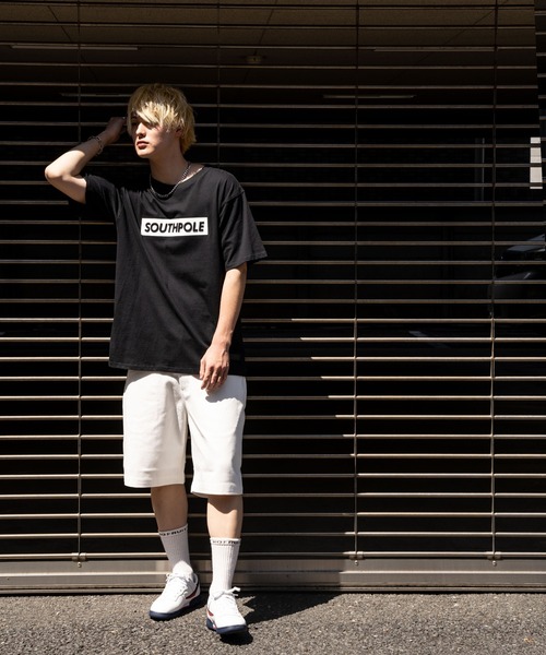 SOUTHPOLE/極太シルエット バギー カラーショーツ（デニムパンツ